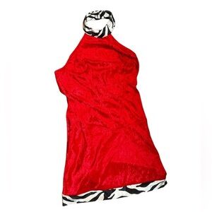COSTUME RED HOT MAMA Sexy Women’s Halloween Size M Escort Pretty Woman Dress EUC